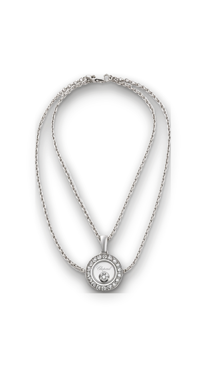 Chopard Happy Diamonds колие — Пендант · бяло злато